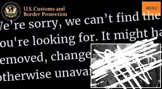 Cover photo depicting the page not found error message a person receives when navigating to the missing pages and a white-washed ver